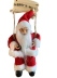 3 Mini Papai Noel De Pendurar Com Balanço E Placa Natalina 20Cm