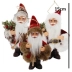 3 Mini Papai Noel Enfeite Pendurar Decoração Natalina 15 cm