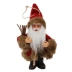 3 Mini Papai Noel Enfeite Pendurar Decoração Natalina 15 cm