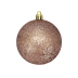 Bola Mista 6CM Rose Gold Arvore de Natal 9un Metalizada