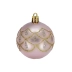 Bola Mista 6CM Rose Gold Arvore de Natal 9un Metalizada