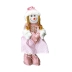 Boneca Mamãe de Neve em Pé de Tecido Rose Decoração Luxuosa 41cm