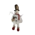 Boneco de Neve Floc Sentado Pelúcido com Catola 43 cm