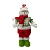 Boneco de Neve Funny Trico Verde e Vermelho de Pé 41cm