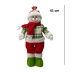 Boneco de Neve Funny Trico Verde e Vermelho de Pé 41cm