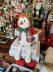 Boneco De Neve Natalino Vestido De Raposinha Sentado 45Cm