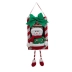 Boneco de Neve Placa Natalina vermelho e verde 53 cm