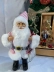 Boneco Papai Noel Natal Vermelho Branco Listras Enfeite 25cm