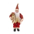 Boneco Papai Noel Vermelho Gliter Dourado Natal Luxo 30cm