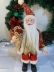 Boneco Papai Noel Vermelho Gliter Dourado Natal Luxo 30cm