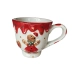 Caneca Em Cerâmica Natalina Gingerbread 14Cm