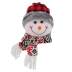 CARINHA BONECO NEVE XADREZ BUF 13CM