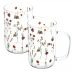 Dupla Caneca Jardim Florido em Borossilicato 280ML