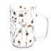 Dupla Caneca Jardim Florido em Borossilicato 280ML