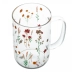 Dupla Caneca Jardim Florido em Borossilicato 280ML