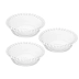 Conjunto 3 Bowls Tigela Cristal De Chumbo Pearl C/ Bolinhas