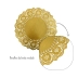 Doilies Toalha de Papel Rendado Dourado 21,5cm 20 un