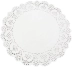 Doilies toalha de papel rendado Redondo  29cm branco 52 un