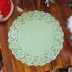 Doilies Toalha De Papel Rendado Redondo 34,5Cm Verde 52 Un