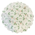 Doilies Toalha Papel Rendado Estampado Natalino Branco 34CM