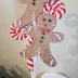 Galho Natalino Gingerbread Bengala Candy 70Cm