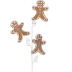 Galho Natalino Gingerbread Candy Enfeite 66Cm