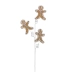 Galho Natalino Gingerbread Candy Enfeite 66Cm