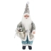 Papai Noel 50cm Azul Casaco Listras Boneco Grande Decoração