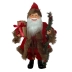 Papai Noel Boneco Luxo Vinho Roupa Xadrez Cajado 41cm