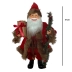 Papai Noel Boneco Luxo Vinho Roupa Xadrez Cajado 41cm