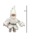 Papai Noel Boneco Mini Natalino Enfeite Natal Branco Prata