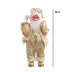 Papai Noel Casaco Dourado Grande Luxuoso 60 cm