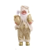 Papai Noel Casaco Dourado Luxuoso Decoração Natalina 46 cm