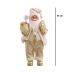 Papai Noel Casaco Dourado Luxuoso Decoração Natalina 46 cm