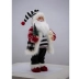 Papai Noel Casaco E Gorro Tricot Listras Preto E Branco 45cm