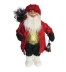 Papai Noel Casaco Pele Vermelho Luxo Boneco Natal 46cm