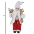 Papai Noel Com Ski Casaco Macio Decoração Natal Luxo 45cm