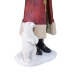 Papai Noel Decorativo Resina Lanterna E Urso vermelho 30Cm