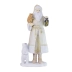 Papai Noel Decorativo Resina Lanterna E Urso Branco 30Cm