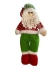 Papai Noel Funny Trico Verde e Vermelho de Pé 41cm