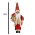 Papai Noel Grande Vermelho Gliter Dourado Decoração 50cm