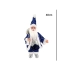 Papai Noel Luxuoso Azul Escuro Prata e Paete   40cm