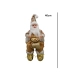 Papai Noel Musical Sentado Linho Luxuoso 40cm