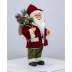 Papai Noel Saco Presentes 40cm Calça Verde Casaco Vinho