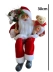 Papai Noel Sentado Saco Presente e Urso Tradicional 30cm