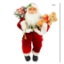 Papai Noel Sentado Tradicional com Urso Saco Presente 40cm