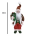 Papai Noel Vermelho Gliter Verde 30cm Decoração De Natal