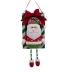 Placa Noel Decoração Natal Perna Longas 53 cm Verde Vermelho