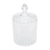 Potiche Pote Bomboniere Cristal Com Tampa Litt 10,5X17,5Cm