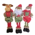 Trio Papai Noel Rena Boneco De Neve Pé Retratil Natal 45Cm